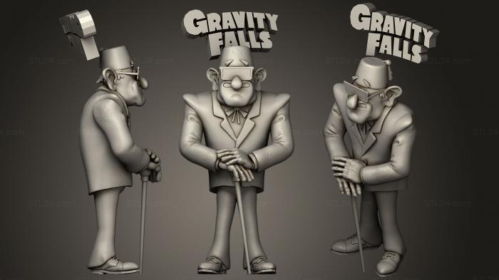 Figurines simple (Grunkle Stan Pines, STKPR_1440) 3D models for cnc